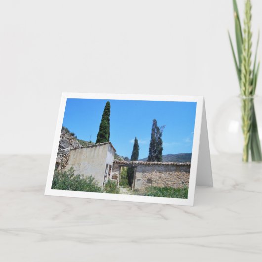 Friedhof des alten Domeño, Domeño Viejo, Valencia Karte (Vorderseite)