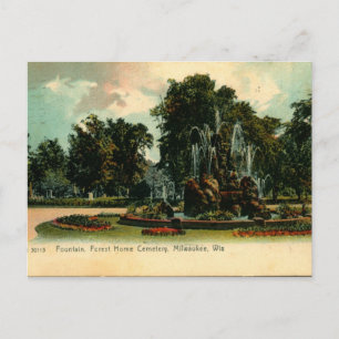Friedhof Forest Home, Milwaukee Wisconsin Vintage Postkarte