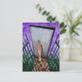 Friedhof Gates Blank Grußkarte Postkarte (Stehend Vorderseite)