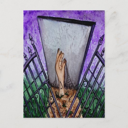 Friedhof Gates Blank Grußkarte Postkarte (Vorderseite)