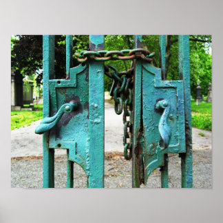 Friedhof Gates Print Poster