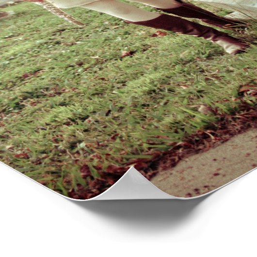 Friedhof Girl Poster (Ecke)