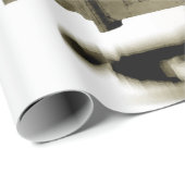 Friedhof Gothic Grabsteins Sepia Vintag Angel Geschenkpapier (Rolleneckpunkt)