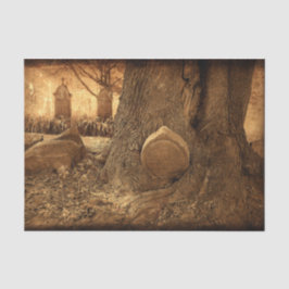 Friedhof Gothic Grabsteins Western Texture Seidenpapier
