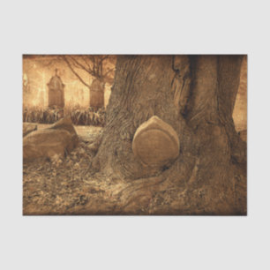 Friedhof-Gotische Grabsteine Western-Textur Seidenpapier