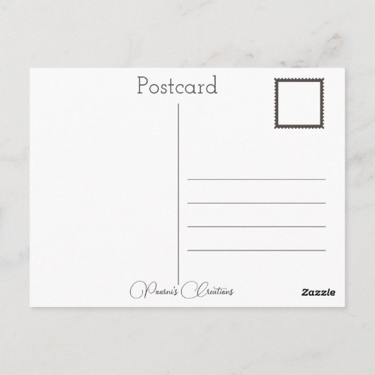 Friedhof Halloween Postkarte (Rückseite)