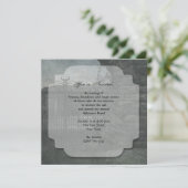 Friedhof im Dusk-Halloween-Party Einladung (Stehend Vorderseite)