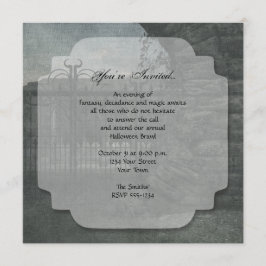 Friedhof im Dusk-Halloween-Party Einladung