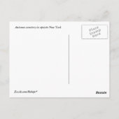 Friedhof im Herbst Postkarte (Rückseite)