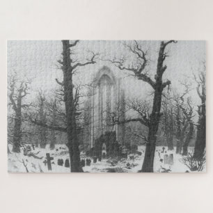 Friedhof im Schnee von Caspar David F. Puzzle