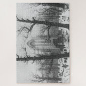 Friedhof im Schnee von Caspar David F. Puzzle (Vertikal)