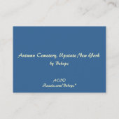 Friedhof in Herbst ATC Visitenkarte (Rückseite)