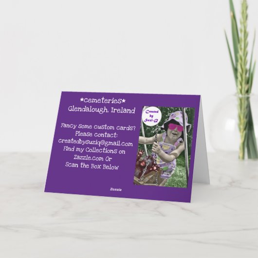 Friedhof in Irland Karte (Rückseite)