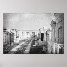 Friedhof in New Orleans Louisiana Poster
