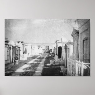 Friedhof in New Orleans Louisiana Poster