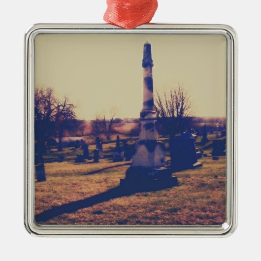 Friedhof in Washington, Iowa Ornament Aus Metall (Vorne)