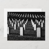 Friedhof Kopfsteine Postkarte (Vorne/Hinten)
