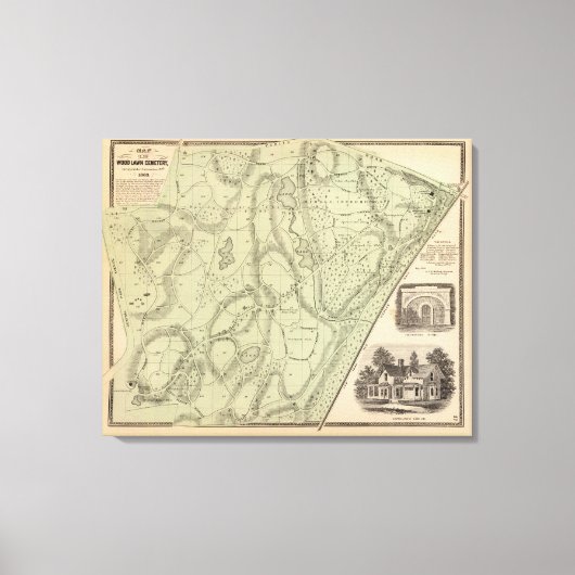 Friedhof Leinwanddruck (Vorderseite)