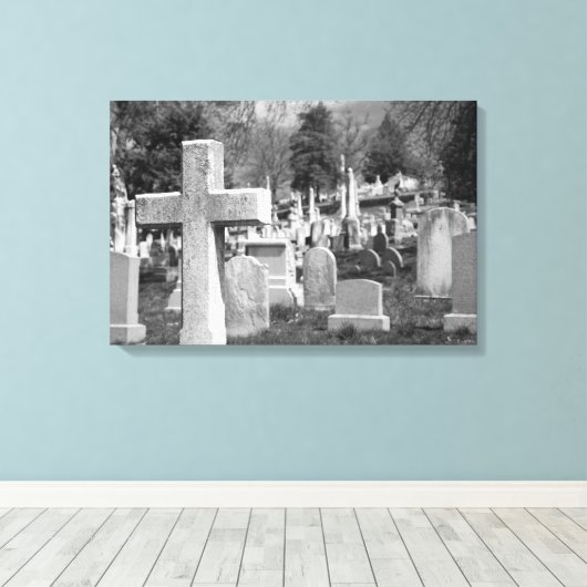 Friedhof Leinwanddruck (Insitu (Holzboden))