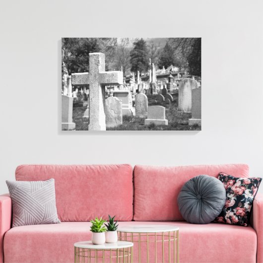 Friedhof Leinwanddruck (Insitu (Wohnzimmer))