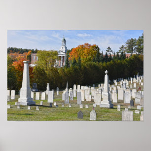 Friedhof Lyndon, Vermont Poster