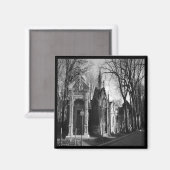 Friedhof Mausoleum Gothic-Magnet Magnet (Vorderseite/Rückseite)