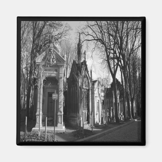 Friedhof Mausoleum Gothic-Magnet Magnet (Vorne)