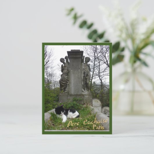 Friedhof mit Text Postkarte (Stehend Vorderseite)