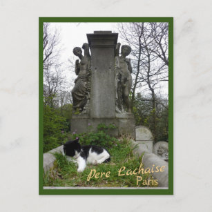 Friedhof mit Text Postkarte