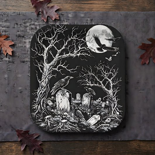 Friedhof Nevermore Pappteller