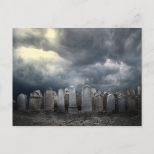 Friedhof Postkarte