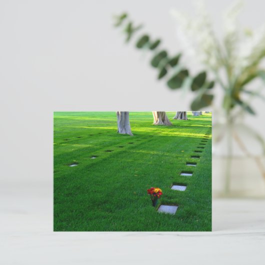 Friedhof Postkarte (Stehend Vorderseite)