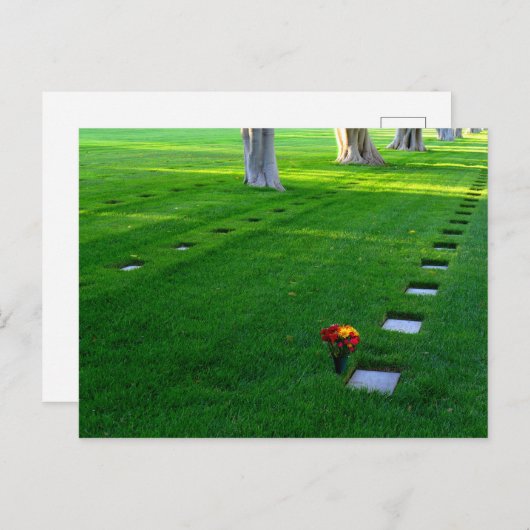 Friedhof Postkarte (Vorne/Hinten)