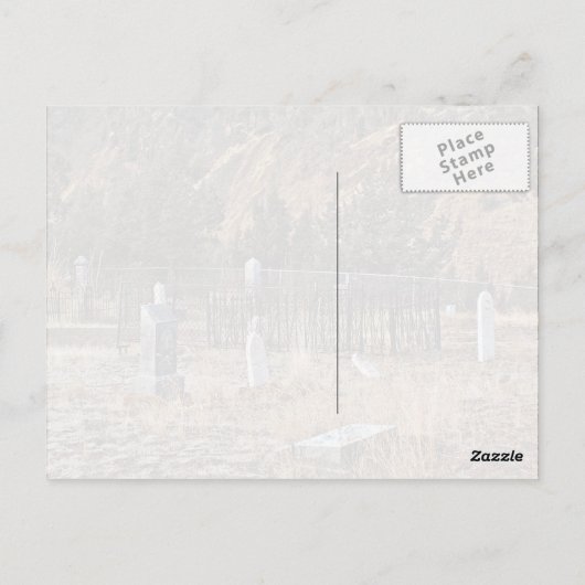 Friedhof Postkarte (Rückseite)