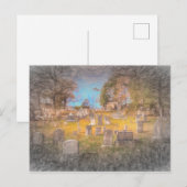 Friedhof Postkarte (Vorne/Hinten)