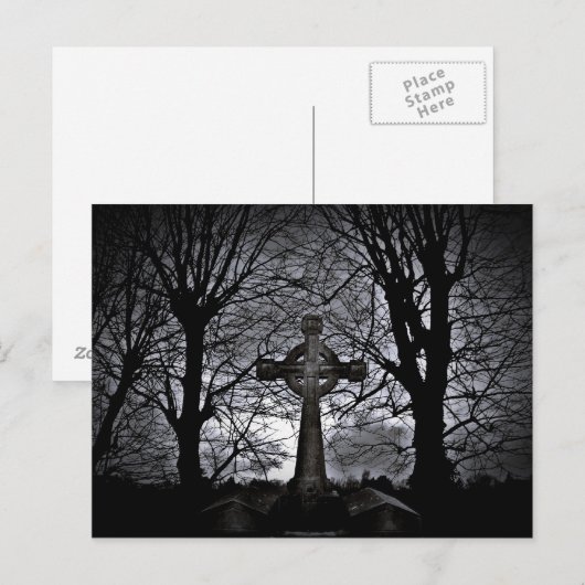 Friedhof Postkarte (Vorne/Hinten)