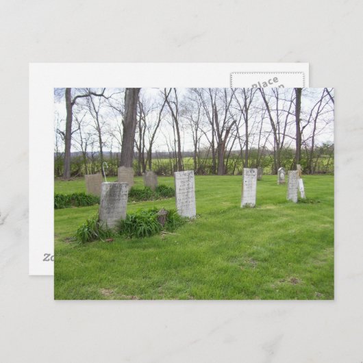 Friedhof Postkarte (Vorne/Hinten)