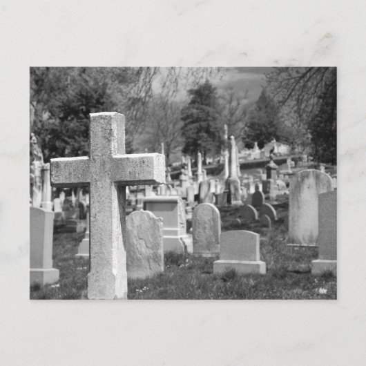 Friedhof Postkarte (Vorderseite)