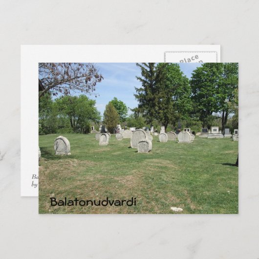 Friedhof Postkarte (Vorne/Hinten)
