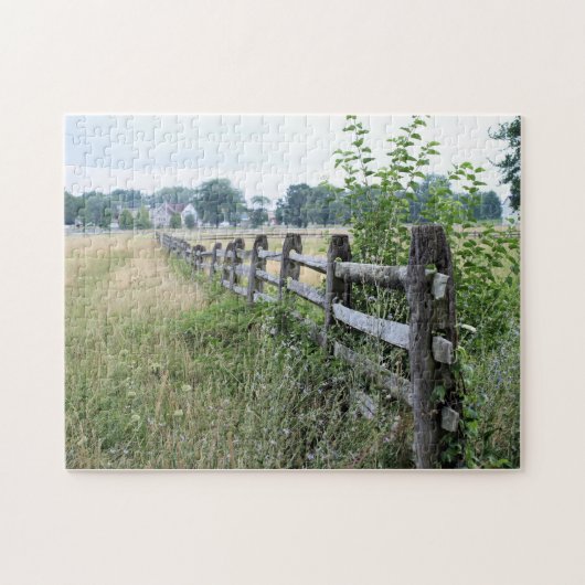 "Friedhof Ridge Fence, Gettysburg Puzzle" Puzzle (Horizontal)