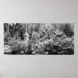 Friedhof, Savannah Ga, MD Fotografie Poster
