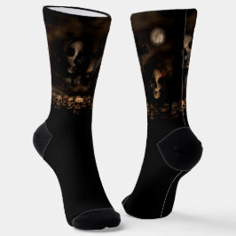 Friedhof Skulls Gothic Halloween Socken
