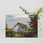 *~* Friedhof Spooky BEWARE Ghost HALLOWEEN CARD (Stehend Vorderseite)