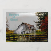 *~* Friedhof Spooky BEWARE Ghost HALLOWEEN CARD (Vorne/Hinten)