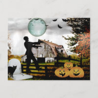 *~* Friedhof Spooky WALKING DEAD HALLOWEEN KARTE