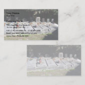Friedhof voll der Gräber Visitenkarte (Vorne/Hinten)