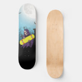 Friedhof Vollmond Grim Sensenmann Skateboard Spaß (Vorderseite)