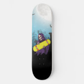 Friedhof Vollmond Grim Sensenmann Skateboard Spaß (Vorderseite)