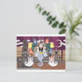 Friedhof von Feuer Postkarte (Stehend Vorderseite)