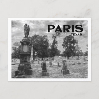 Friedhof von Paris (Texas) Postkarte